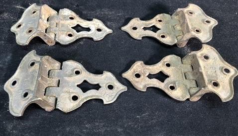 Ice Box Hardware, Vintage Latch Door Hinge, Salvage Cooler Chest Handle Lock T,