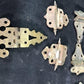 Ice Box Hardware, Vintage Latch Door Hinge, Salvage Cooler Chest Handle Lock T,