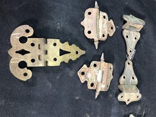 Ice Box Hardware, Vintage Latch Door Hinge, Salvage Cooler Chest Handle Lock T,