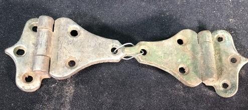 Ice Box Hardware, Vintage Latch Door Hinge, Salvage Cooler Chest Handle Lock T,