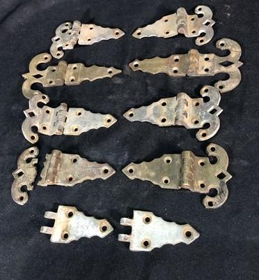Ice Box Hardware, Vintage Latch Door Hinge, Salvage Cooler Chest Handle Lock V,