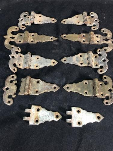 Ice Box Hardware, Vintage Latch Door Hinge, Salvage Cooler Chest Handle Lock V,