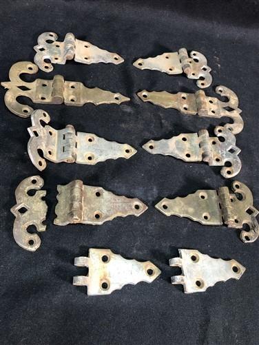 Ice Box Hardware, Vintage Latch Door Hinge, Salvage Cooler Chest Handle Lock V,