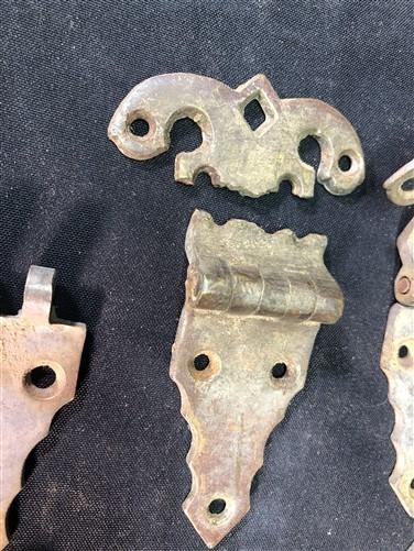 Ice Box Hardware, Vintage Latch Door Hinge, Salvage Cooler Chest Handle Lock V,