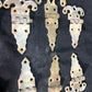 Ice Box Hardware, Vintage Latch Door Hinge, Salvage Cooler Chest Handle Lock V,