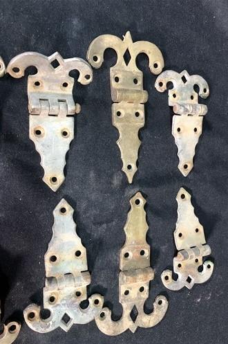 Ice Box Hardware, Vintage Latch Door Hinge, Salvage Cooler Chest Handle Lock V,