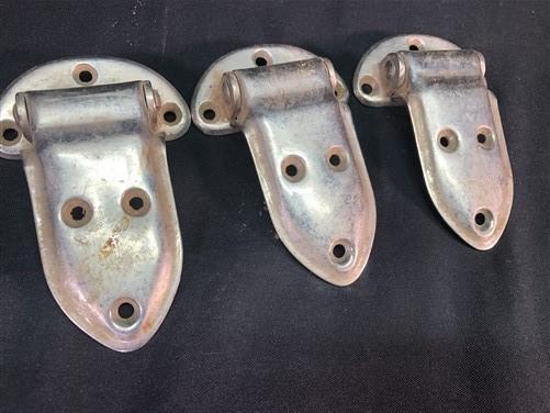 Ice Box Hardware, Vintage Latch Door Hinge, Salvage Cooler Chest Handle Lock X,