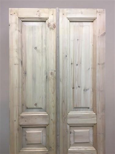 Door - French Double Doors (36x84.5) Pine Interior Door, European Rustic Styled, NM3 by The Old Grainery (antique doors, b...