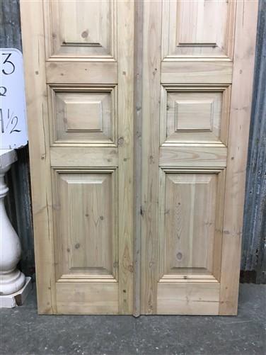 Door - French Double Doors (36x84.5) Pine Interior Door, European Rustic Styled, NM3 by The Old Grainery (antique doors, b...