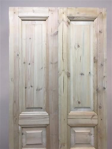 Door - French Double Doors (36x84.5) Pine Interior Door, European Rustic Styled, NM3 by The Old Grainery (antique doors, b...