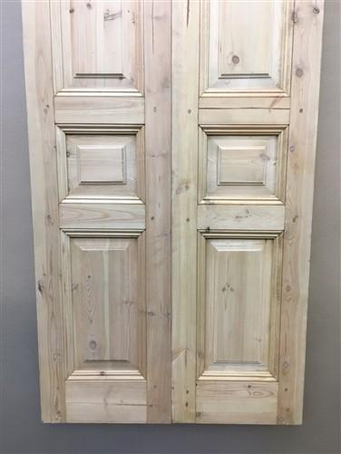 Door - French Double Doors (36x84.5) Pine Interior Door, European Rustic Styled, NM3 by The Old Grainery (antique doors, b...