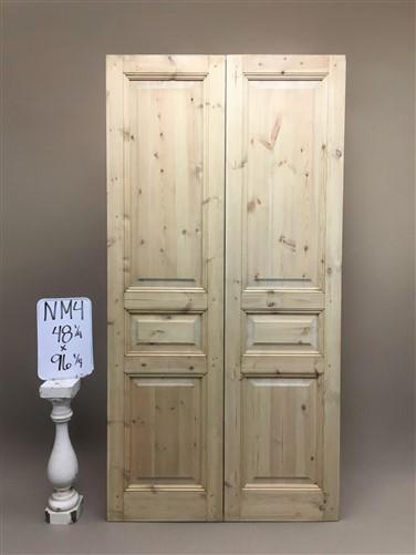 French Double Doors (48x96) Raised Panel Doors, European Styled Doors NM4