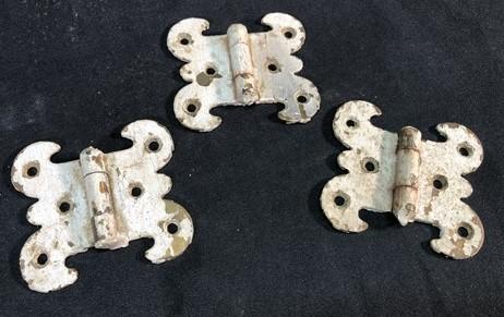 Hinges - Ice Box Hardware, Vintage Latch Door Hinge, Salvage Cooler Chest Handle Lock O, by The Old Grainery (brass, cabin...