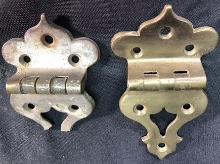 Hinges - Ice Box Hardware, Vintage Latch Door Hinge, Salvage Cooler Chest Handle Lock O, by The Old Grainery (brass, cabin...