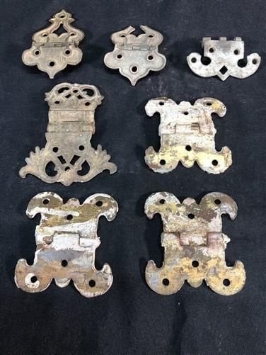 Hinges - Ice Box Hardware, Vintage Latch Door Hinge, Salvage Cooler Chest Handle Lock O, by The Old Grainery (brass, cabin...