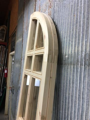 Arched French Double Doors (48x96) 14 Pane Glass Doors European Styled O11