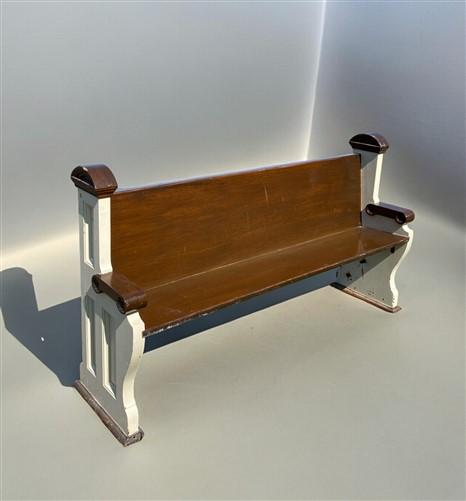 Church Pew - Vintage Wooden Church Pew, 5' 2" Porch Bench, Entry Foyer, Dining Seating, C4 by The Old Grainery (antique, a...
