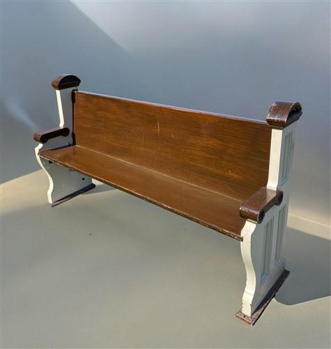 Church Pew - Vintage Wooden Church Pew, 5' 2" Porch Bench, Entry Foyer, Dining Seating, C4 by The Old Grainery (antique, a...
