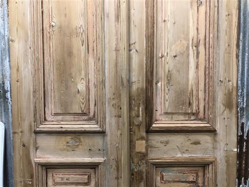 Antique French Double Doors (39.75x93) European Thick Molding Design B108