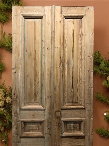 Antique French Double Doors (39.75x96.5) European Thick Molding Design B111