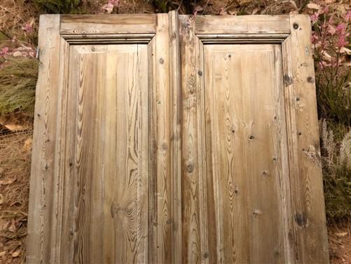 Antique French Double Doors (39.75x96.5) European Thick Molding Design B111