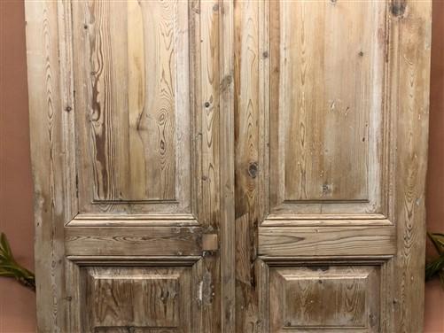 Antique French Double Doors (39.75x96.5) European Thick Molding Design B111
