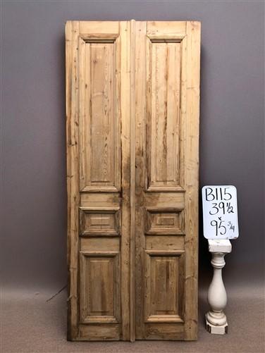 Antique French Double Doors (39.5x95.75) European Thick Molding Design B115