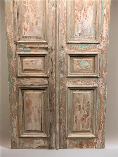 Antique French Double Doors (43.5x95.5) European Thick Molding Design B117