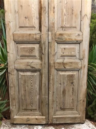 Antique French Double Doors (39x95.75) European Thick Molding Design B119