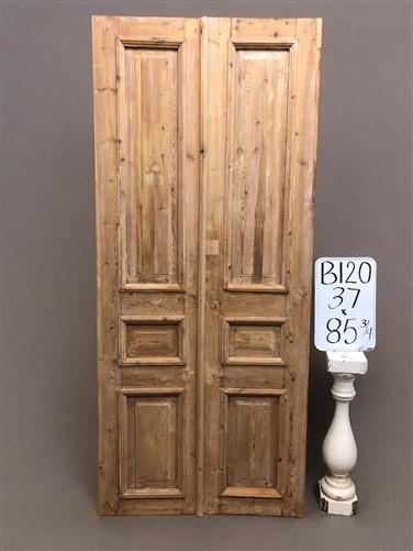 Antique French Double Doors (37x85.75) European Thick Molding Design B120