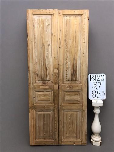 Antique French Double Doors (37x85.75) European Thick Molding Design B120