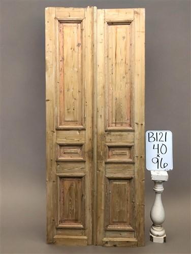 Antique French Double Doors (40x96) European Thick Molding Design B121