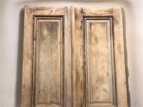Antique French Double Doors (43.5x93) European Thick Molding Design B127