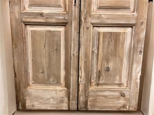 Antique French Double Doors (43.5x93) European Thick Molding Design B127