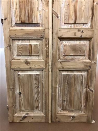 Antique French Double Doors (42.5x91) Raised Panel Doors, European Doors A551