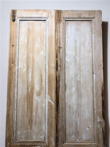 Antique French Double Doors (38.5x102) Raised Panel Doors, European Doors A554