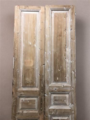 Antique French Double Doors (39x97 ) Raised Panel Doors, European Doors A560