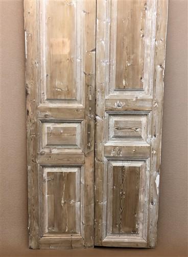 Antique French Double Doors (39x97 ) Raised Panel Doors, European Doors A560