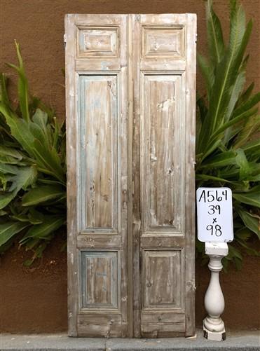 Door - Antique French Double Doors (39x98) Raised Panel Doors, European Doors A564 by The Old Grainery (antique doors, bar...