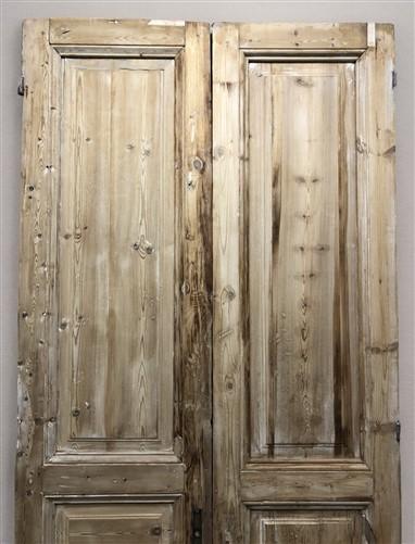 Antique French Double Doors (44.5x100.5) Raised Panel Doors, European Doors A569