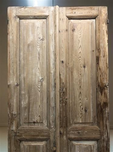Antique French Double Doors (38.5x90.5) Raised Panel Doors, European Doors A572