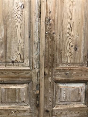Antique French Double Doors (38.5x90.5) Raised Panel Doors, European Doors A572