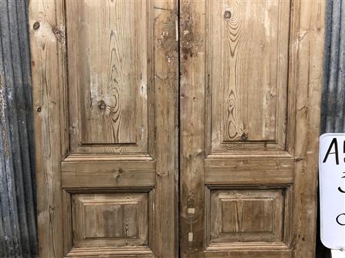 Antique French Double Doors (38.5x90.5) Raised Panel Doors, European Doors A572