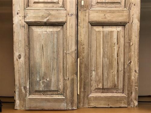 Antique French Double Doors (38.5x90.5) Raised Panel Doors, European Doors A572