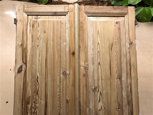 Antique French Double Doors (42.5x91.75) Raised Panel Doors, European Doors A573