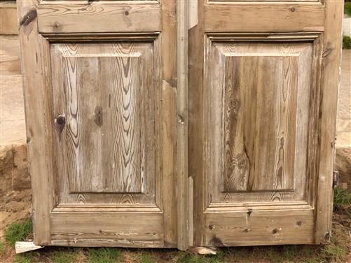 Antique French Double Doors (42.5x91.75) Raised Panel Doors, European Doors A573