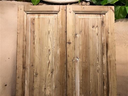 Antique French Double Doors (42.5x91.75) Raised Panel Doors, European Doors A573