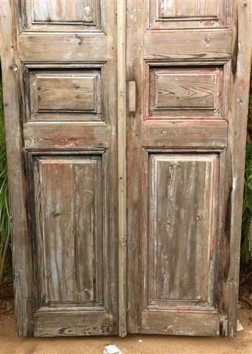 Antique French Double Doors (39x92.5) Raised Panel Doors, European Doors A580