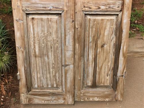 Antique French Double Doors (39x92.5) Raised Panel Doors, European Doors A580