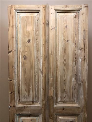Antique French Double Doors (36.75x94) Raised Panel Doors, European Doors A584